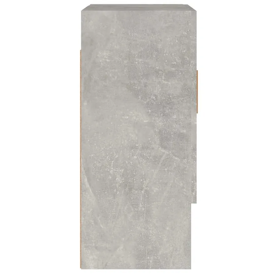 Armoire murale Gris béton 60x31x70 cm Bois d'ingénierie - 6