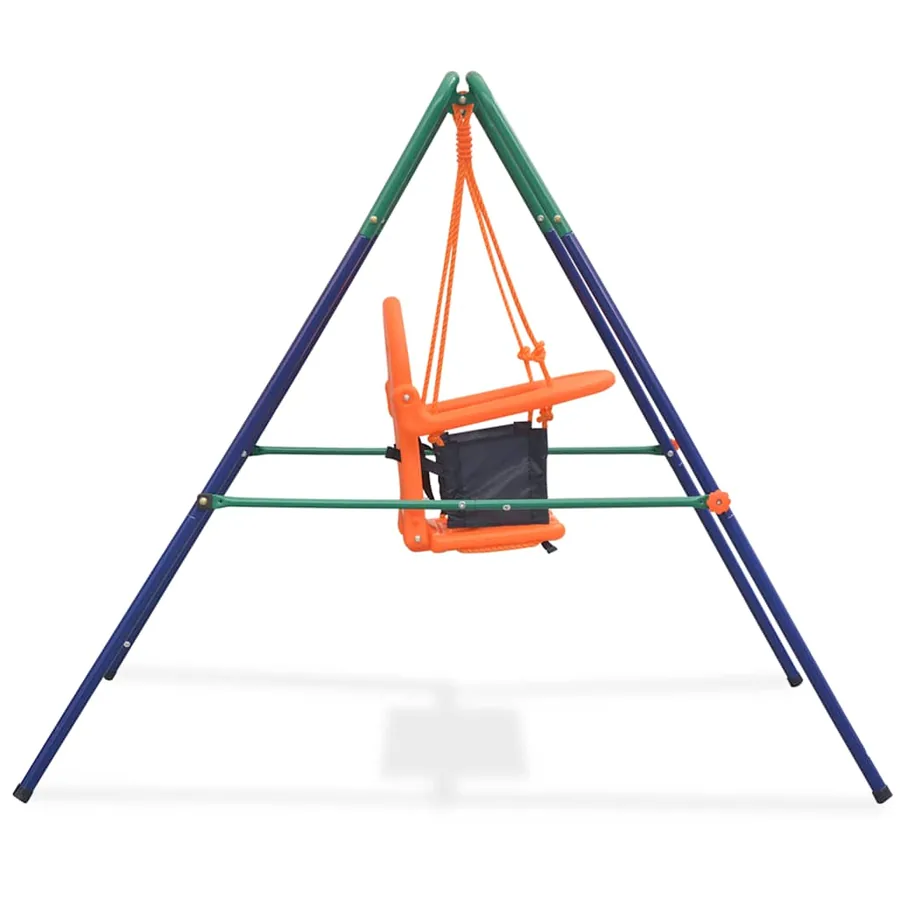 Balançoire pour enfants avec harnais de sécurité Orange - 3