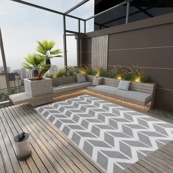 Tapis d'extérieur ARAKIL Gris 190x290 cm PP