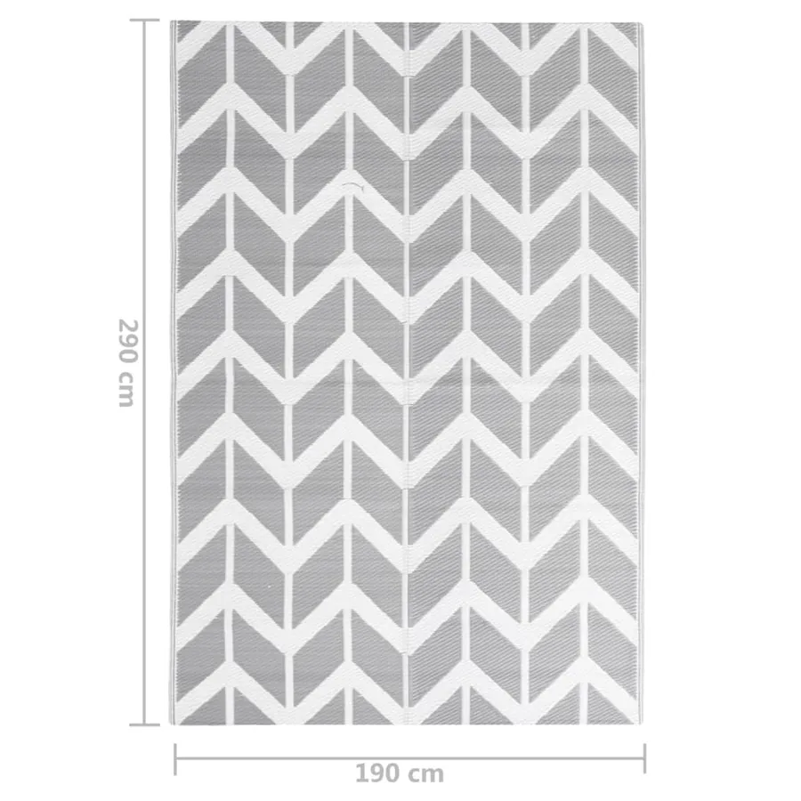 Tapis d'extérieur ARAKIL Gris 190x290 cm PP - 7