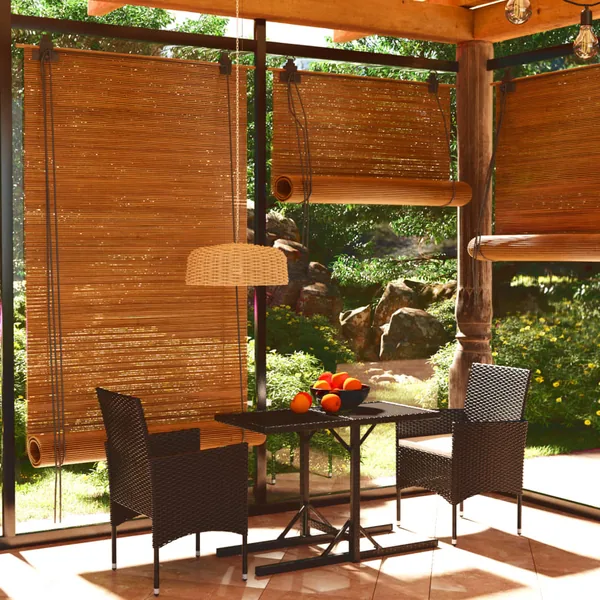 Ensemble à manger de jardin 3 pcs Noir