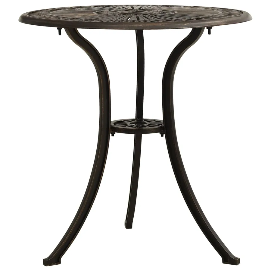 Ensemble de bistro 3 pcs Aluminium coulé Bronze - 10