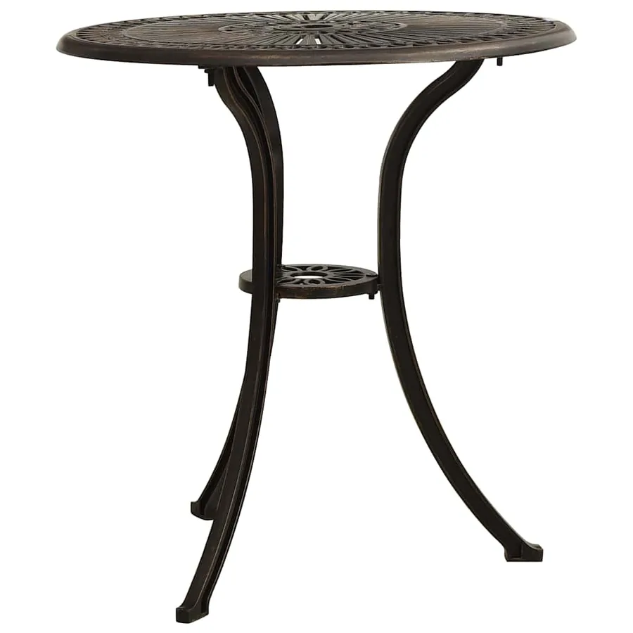 Ensemble de bistro 3 pcs Aluminium coulé Bronze - 11