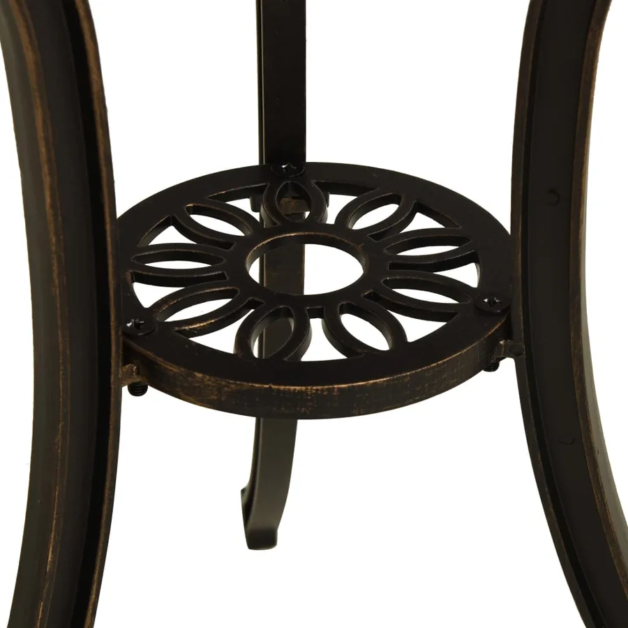 Ensemble de bistro 3 pcs Aluminium coulé Bronze - 14