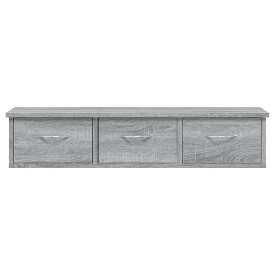 Armoire murale Sonoma gris 88x26x18,5 cm Bois d'ingénierie - 5