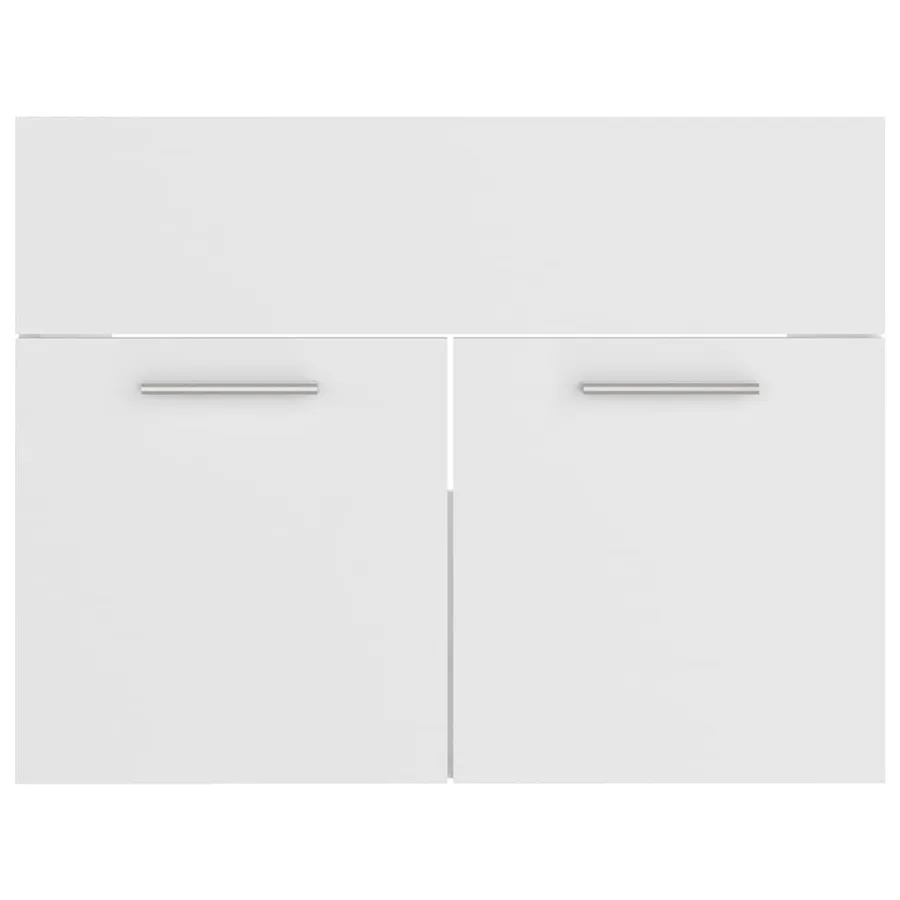 Ensemble de meubles de salle de bain Blanc Aggloméré - 16