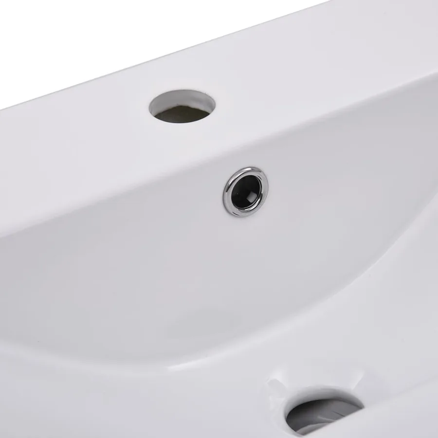Ensemble de meubles de salle de bain Blanc Aggloméré - 9