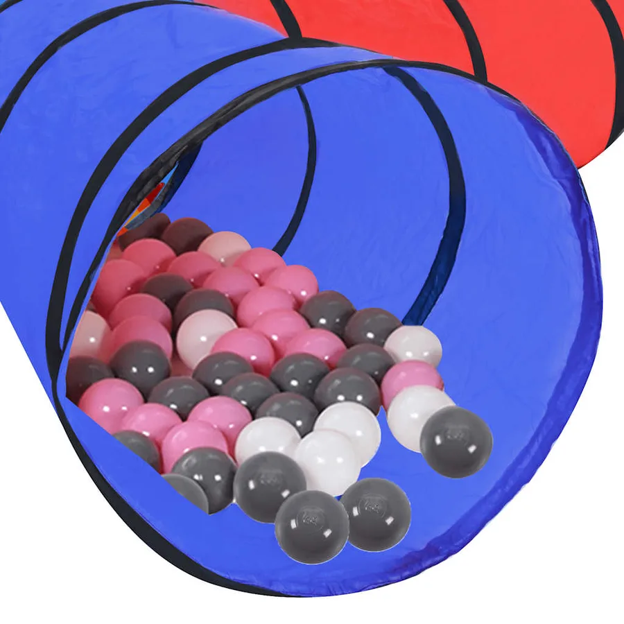 Tunnel de jeu pour enfants avec 250 balles Multicolore - 6