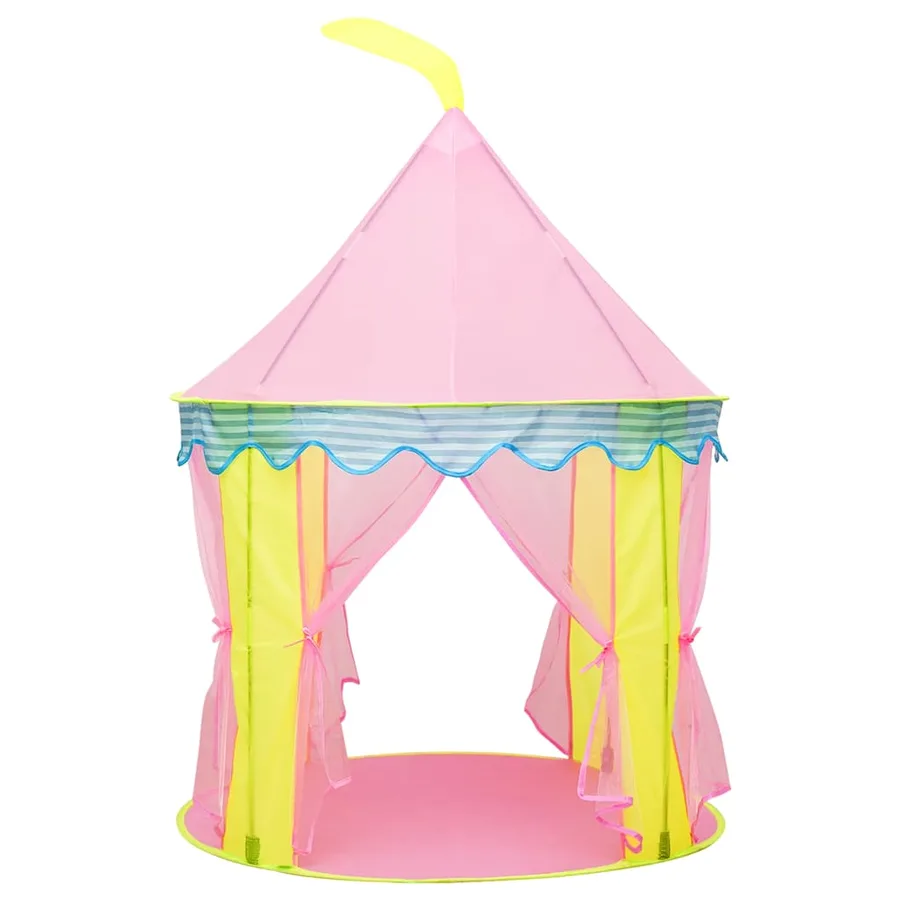 Tente de jeu pour enfants avec 250 balles Rose 100x100x127 cm - 5