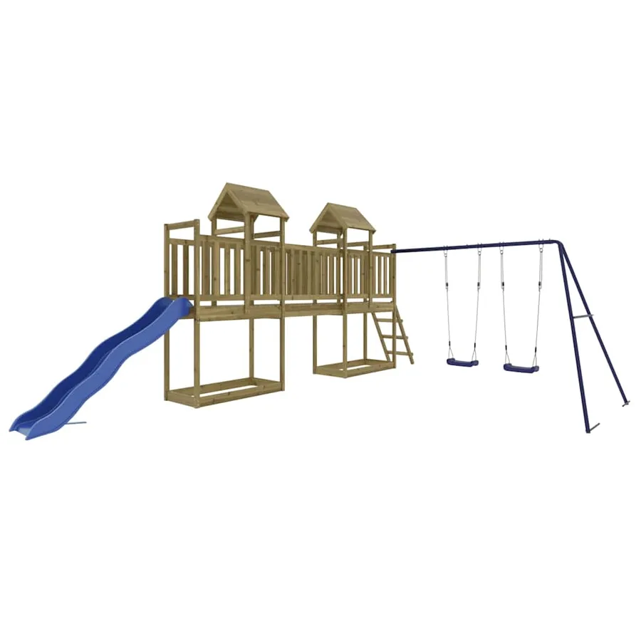 Aire de jeux d'extérieur bois de pin imprégné - 2