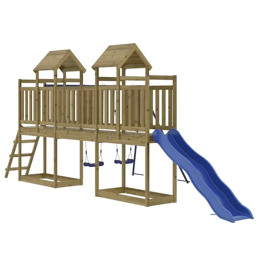 Aire de jeux d'extérieur bois de pin imprégné - 3