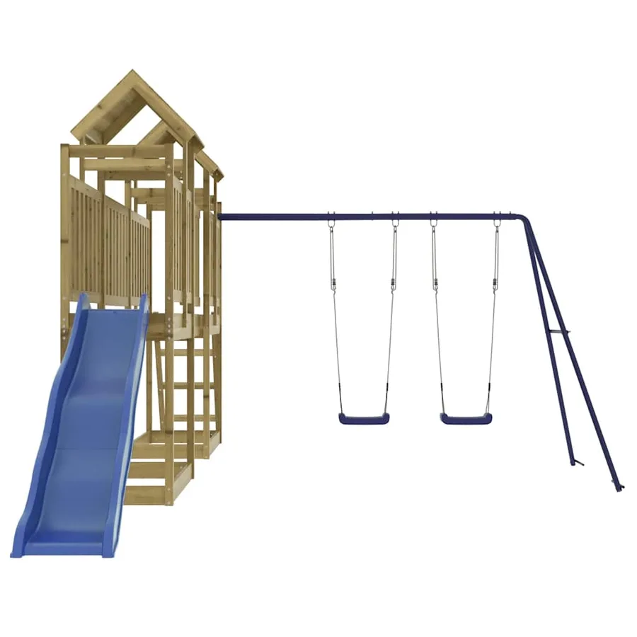 Aire de jeux d'extérieur bois de pin imprégné - 4