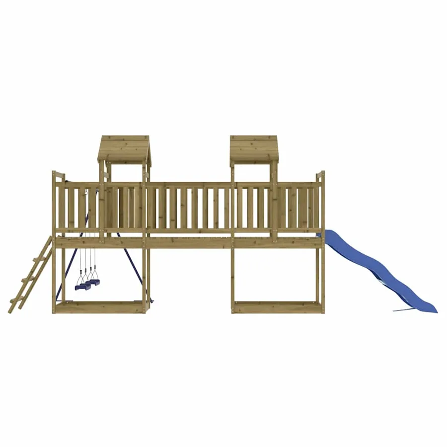 Aire de jeux d'extérieur bois de pin imprégné - 5