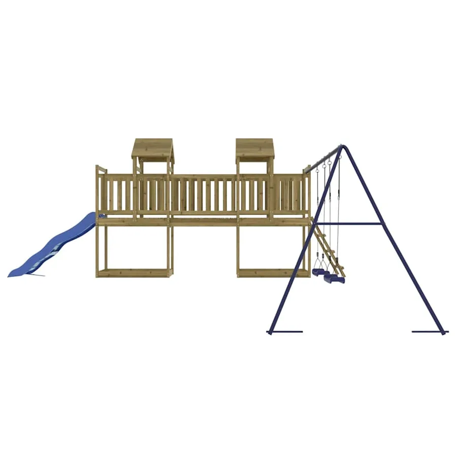 Aire de jeux d'extérieur bois de pin imprégné - 6