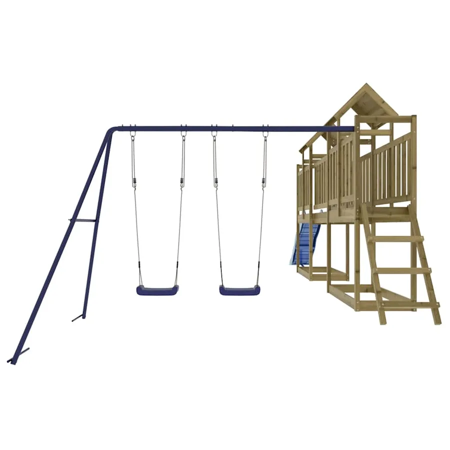 Aire de jeux d'extérieur bois de pin imprégné - 7