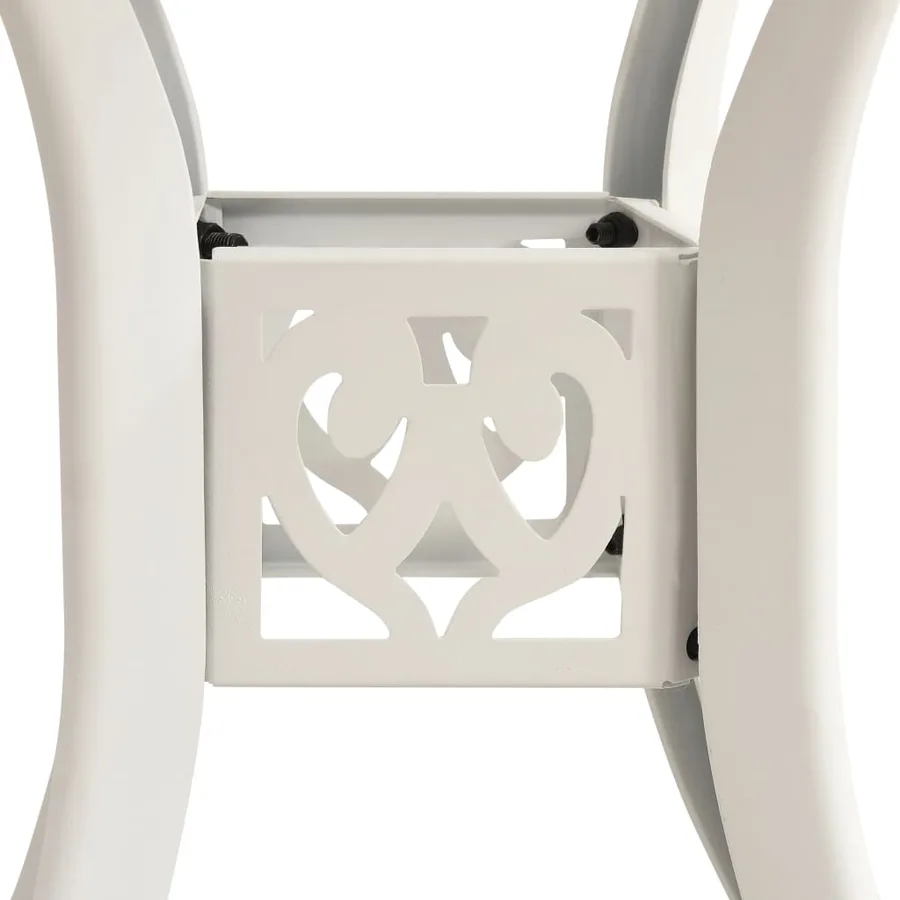 Ensemble de bistro 5 pcs Aluminium coulé Blanc - 13
