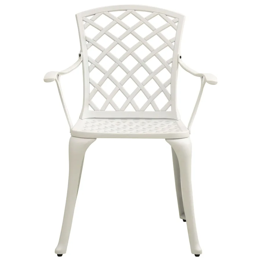 Ensemble de bistro 5 pcs Aluminium coulé Blanc - 5