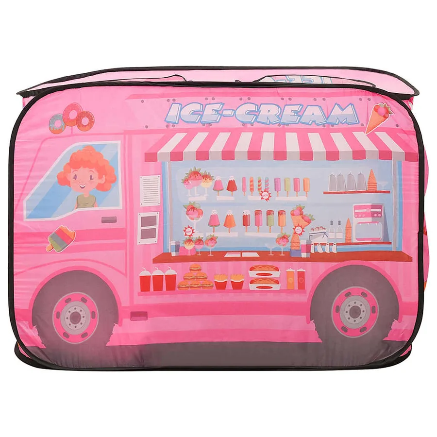 Tente de jeu pour enfants avec 250 balles Rose 70x112x70 cm - 5