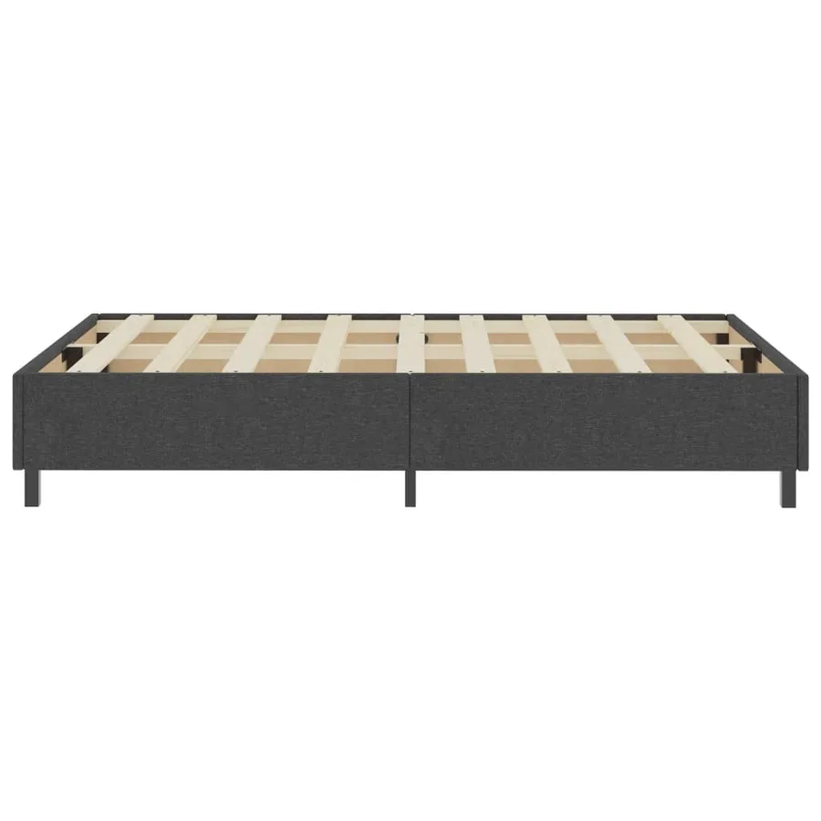 Sommier à lattes de lit Gris foncé Tissu 120x200 cm - 5