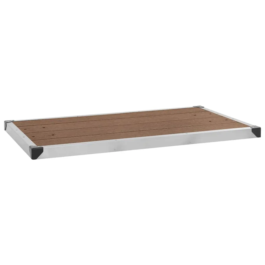 Douche de jardin avec base marron 220 cm Aluminium - 11