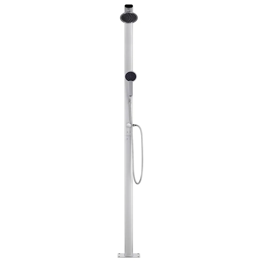 Douche de jardin avec base marron 220 cm Aluminium - 5
