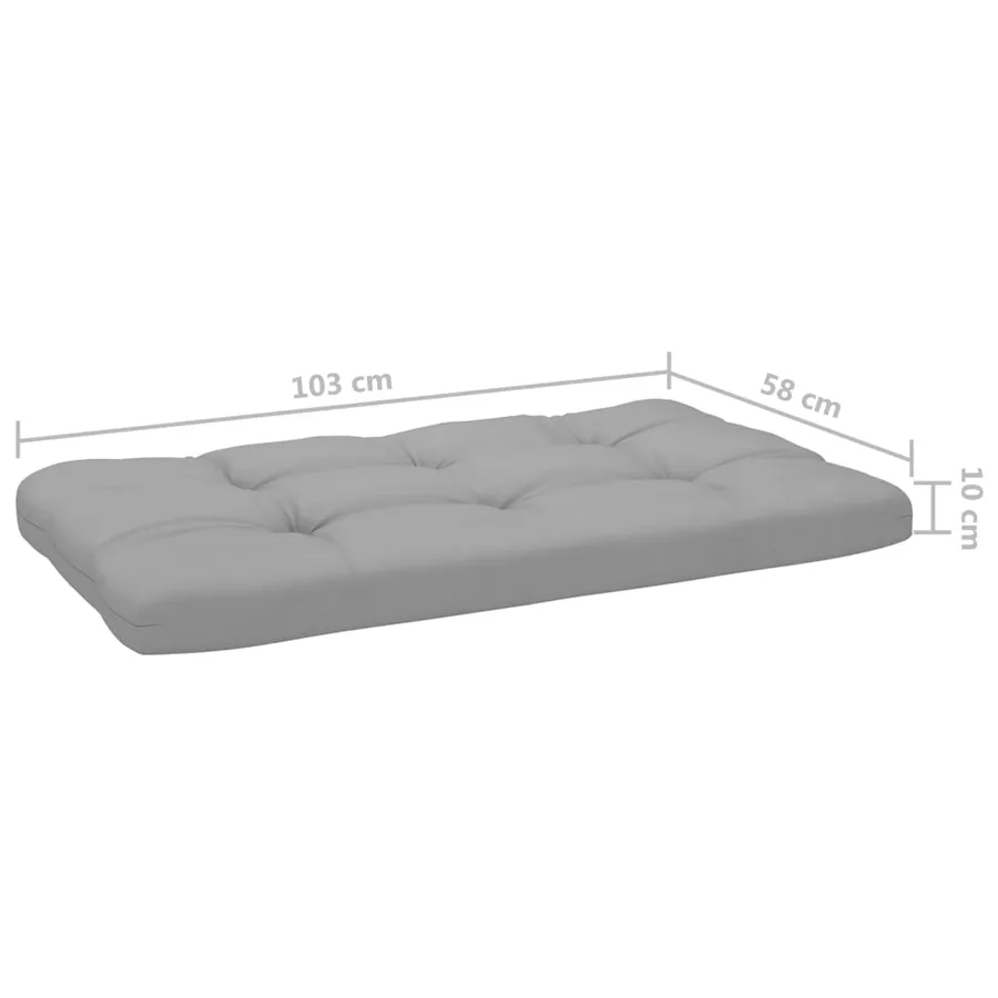 Canapé d'angle palette de jardin Bois de pin imprégné de blanc - 5