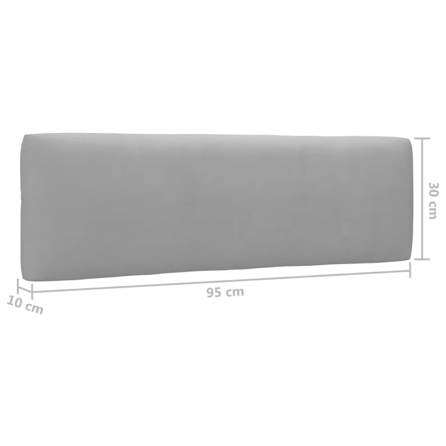 Canapé d'angle palette de jardin Bois de pin imprégné de blanc - 6