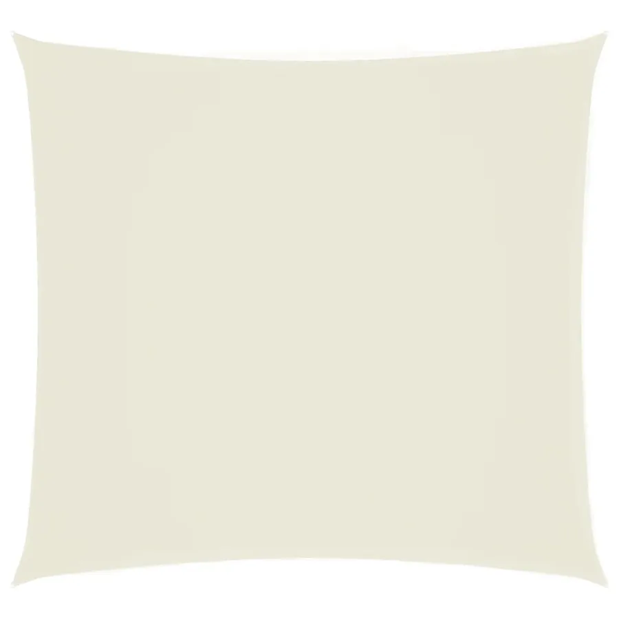 Voile de parasol tissu oxford carré 4x4 m crème - 2