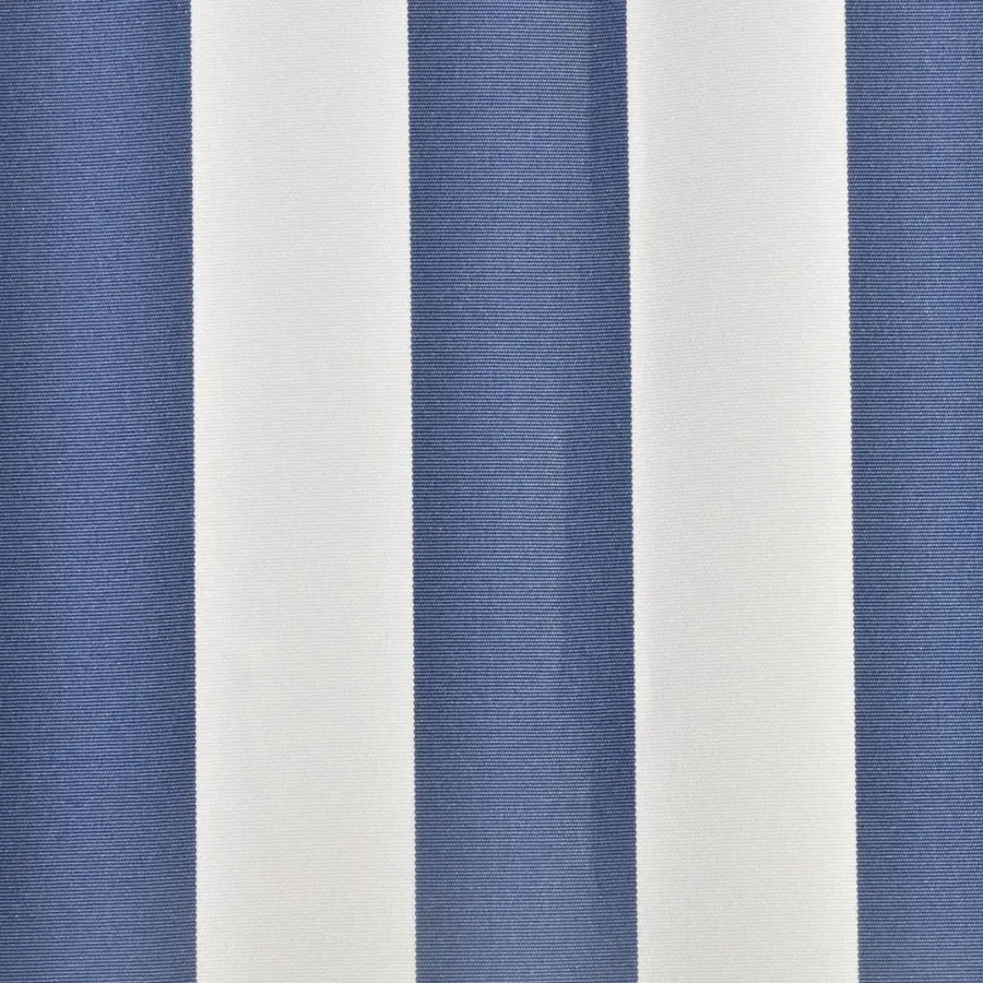 Tissu de remplacement pour auvent bleu et blanc 5x3 m polyester - 3