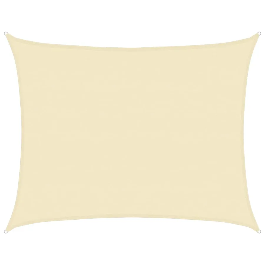 Voile d'ombrage 160 g/m² Crème 6x7 m PEHD - 2