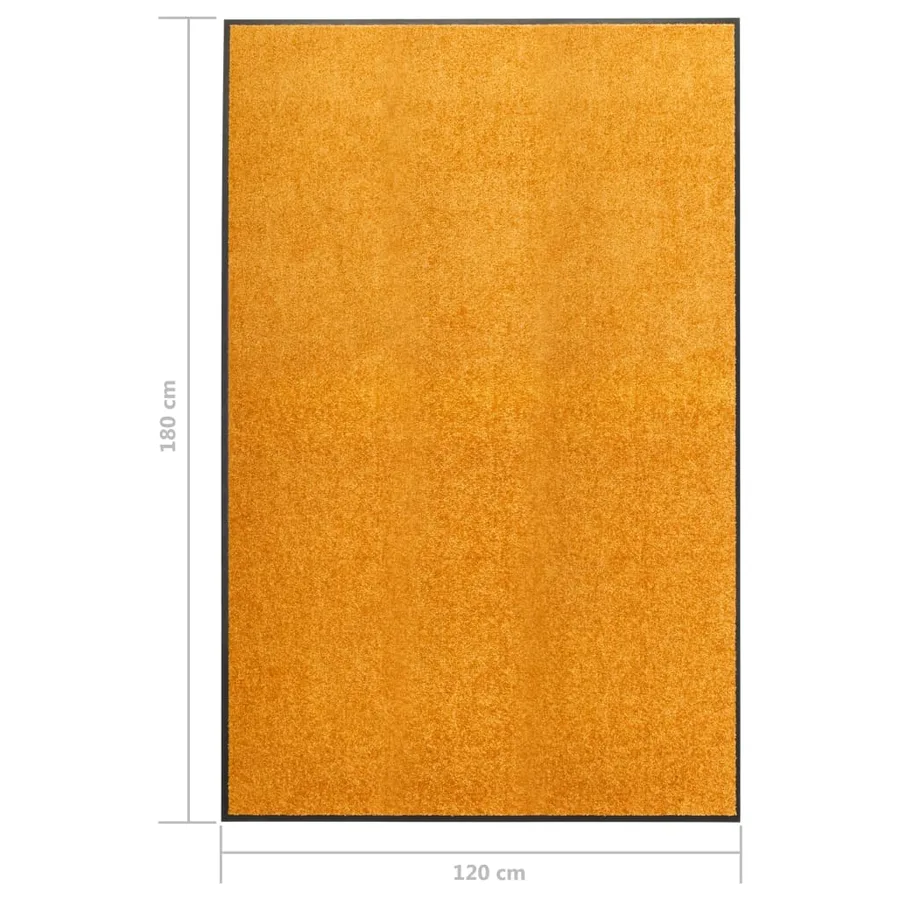 Paillasson lavable Orange 120x180 cm - 6