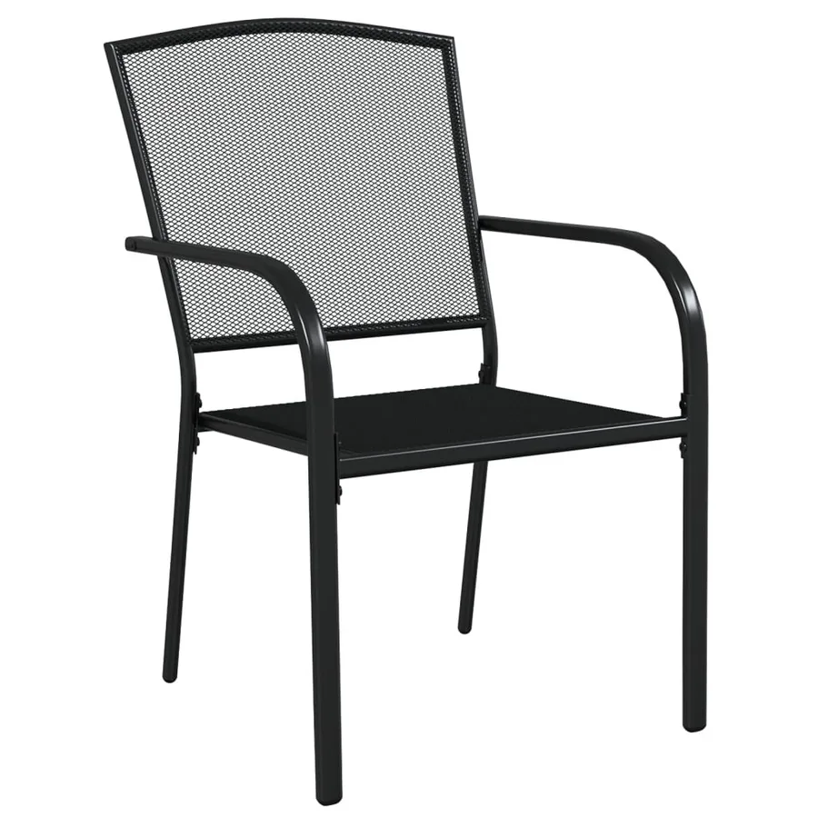 Ensemble à manger de jardin 5 pcs anthracite acier - 5