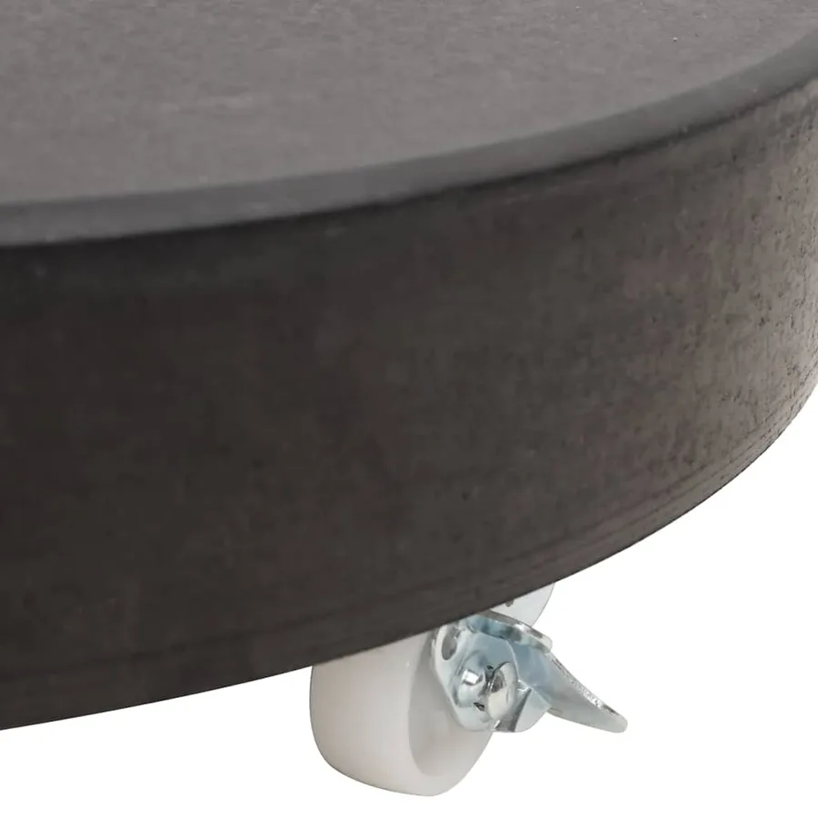 Socle de parasol Granite 30 kg Rond Noir - 10