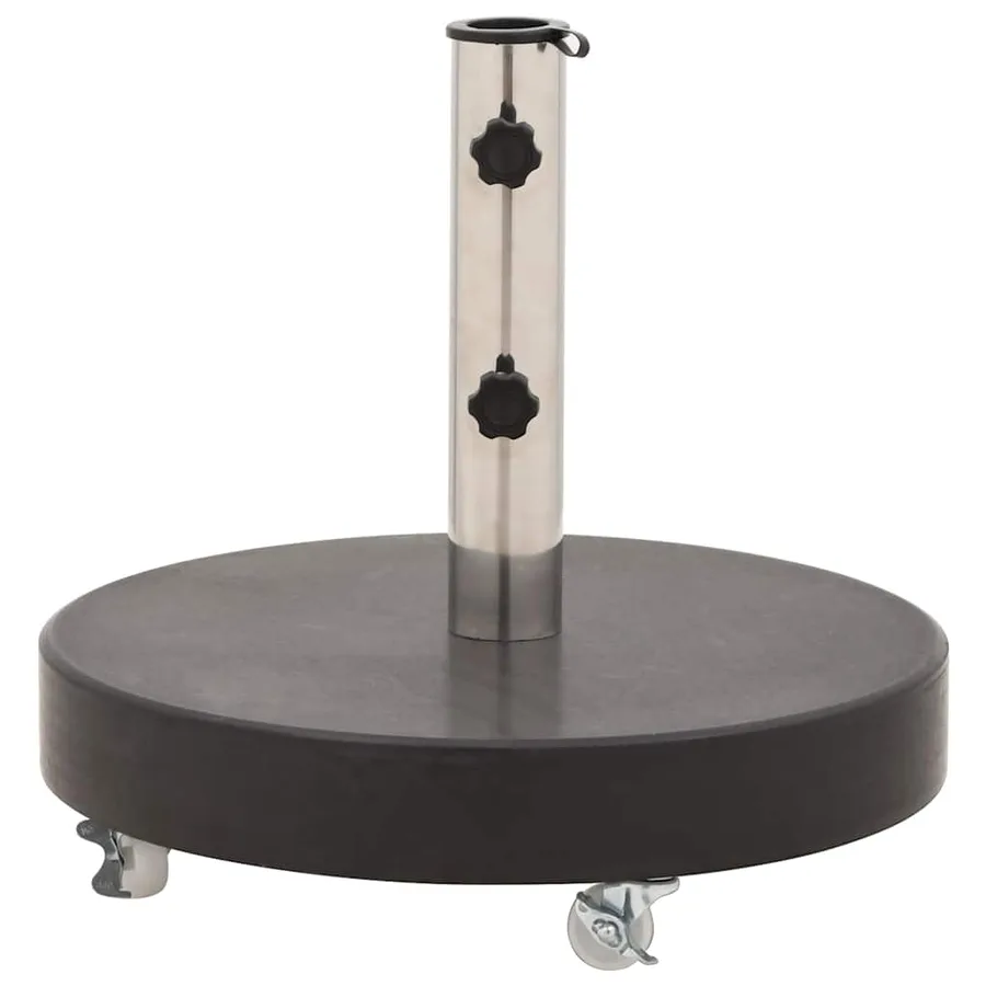 Socle de parasol Granite 30 kg Rond Noir - 4