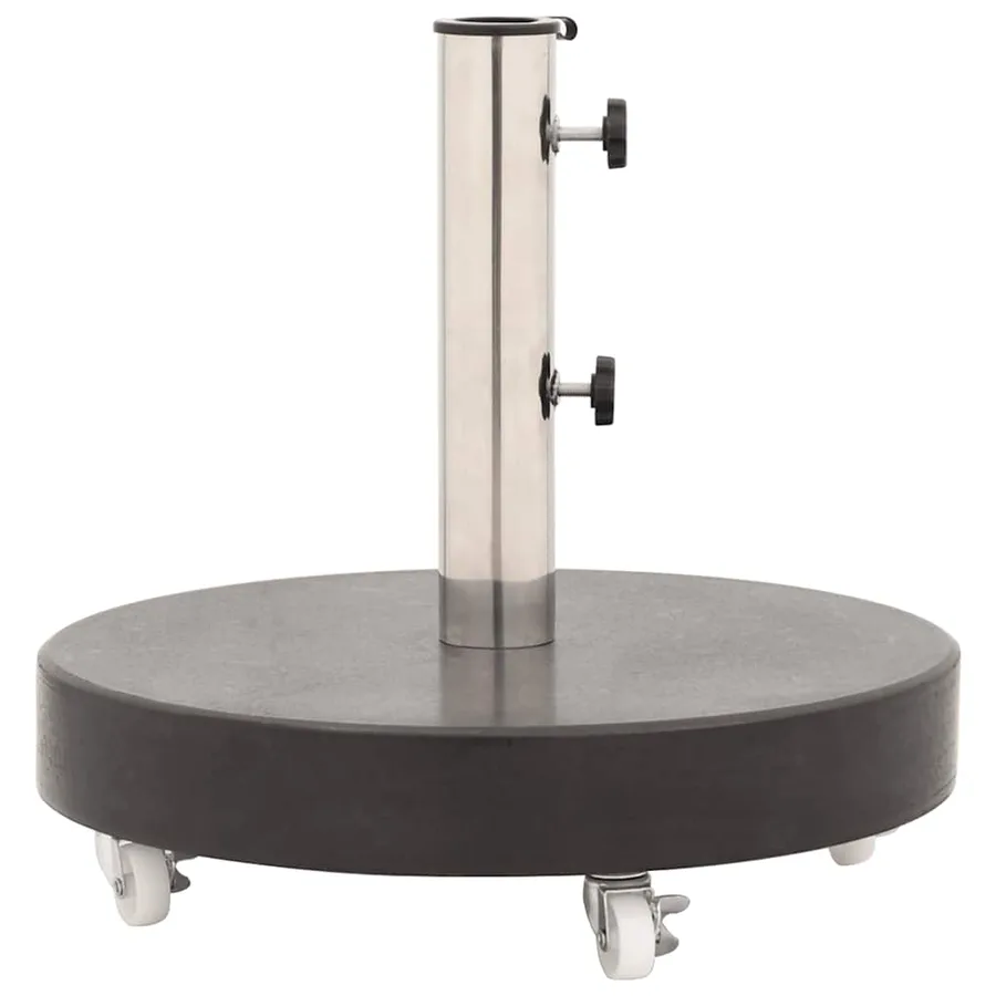 Socle de parasol Granite 30 kg Rond Noir - 5