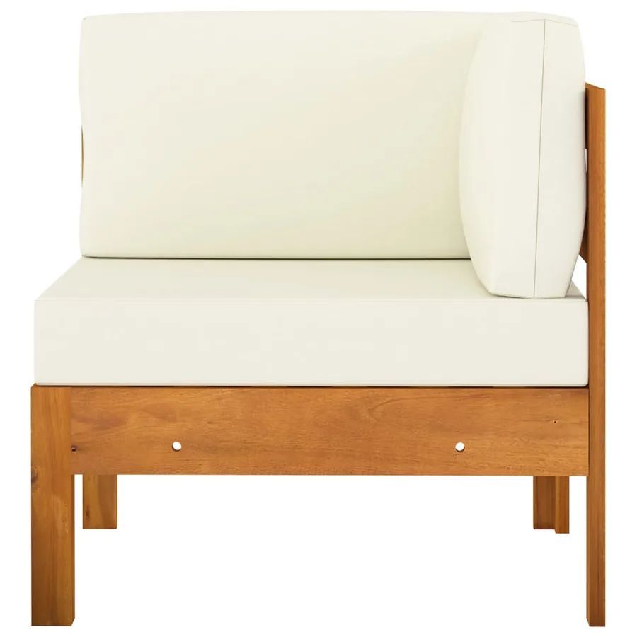 Salon de jardin 8 pièces avec coussins 100 x 60 cm Bois d'acacia - 14