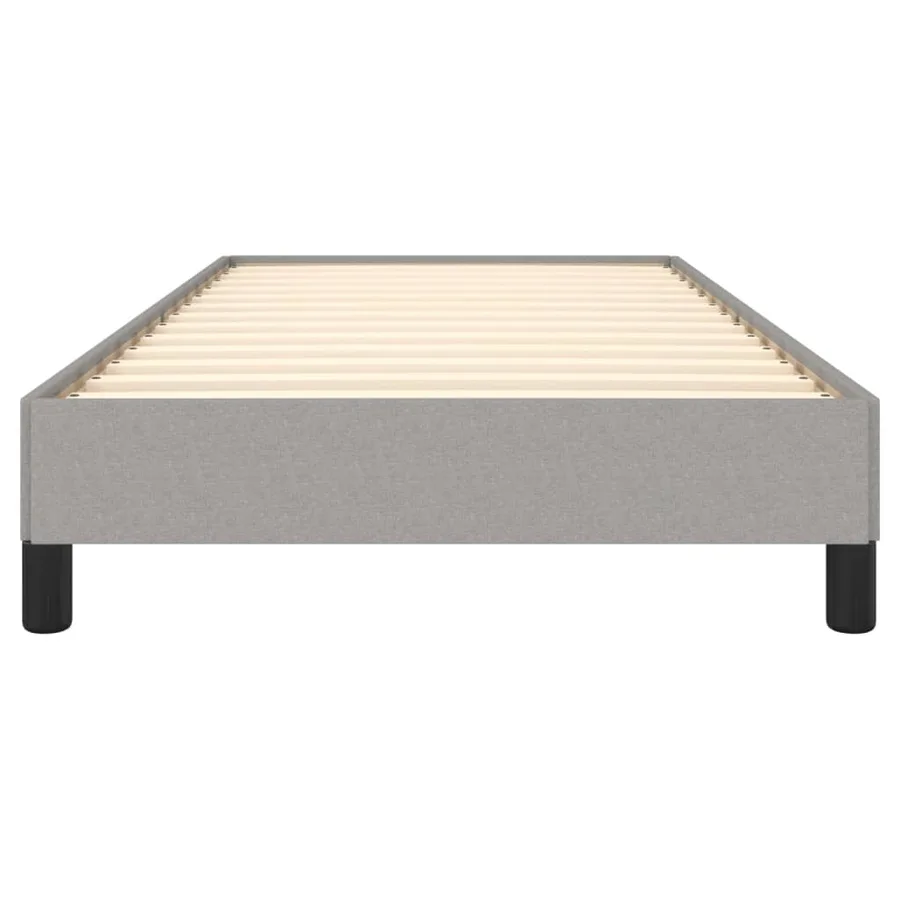 Cadre de lit sans matelas gris clair 80x200 cm tissu - 5