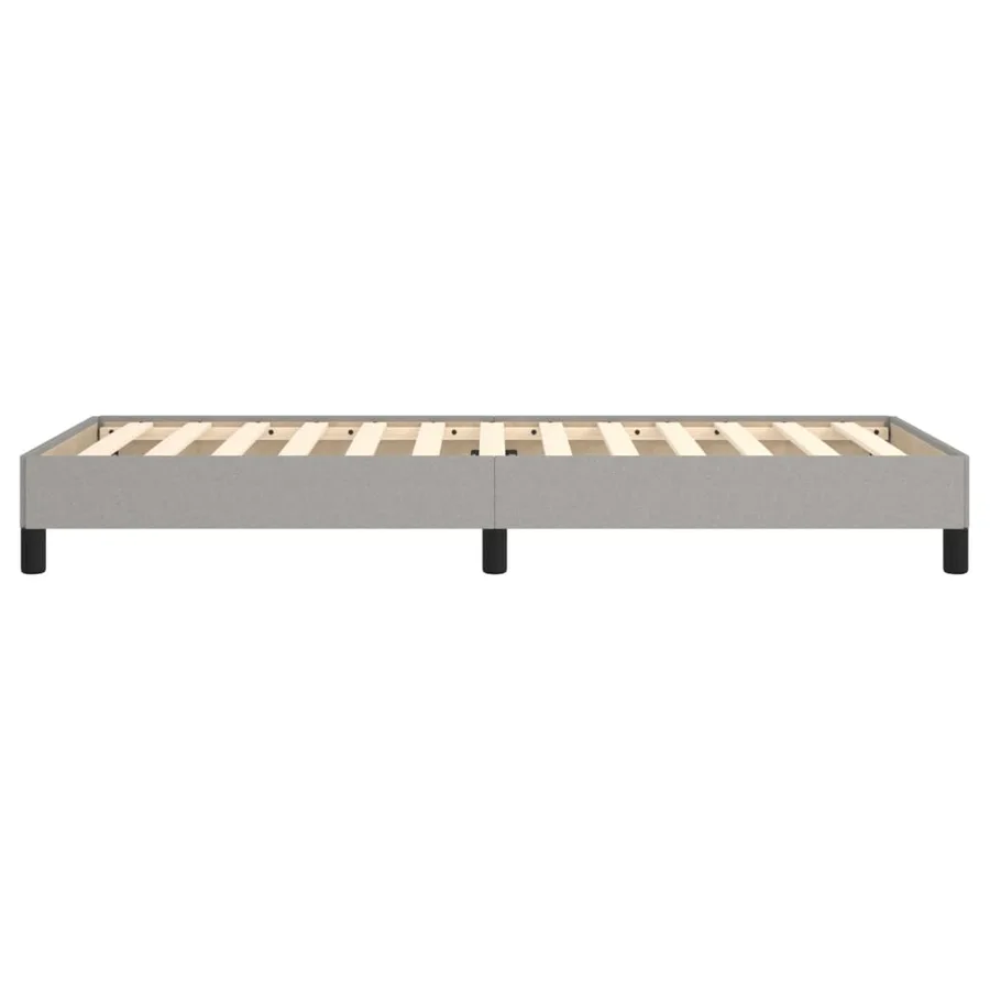 Cadre de lit sans matelas gris clair 80x200 cm tissu - 6
