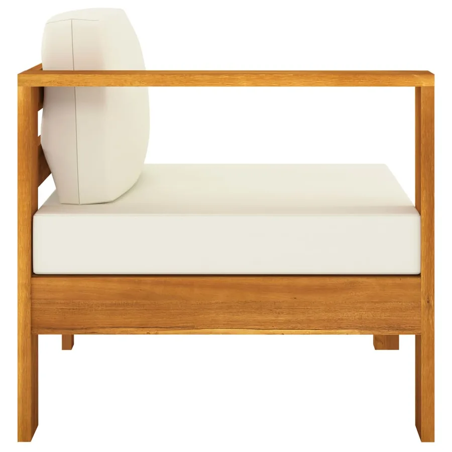 Salon de jardin 7 pièces avec coussins 100 x 60 cm Bois d'acacia - 16