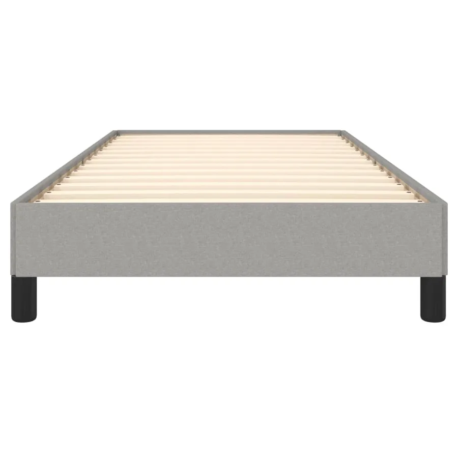 Cadre de lit sans matelas gris clair 90x190 cm tissu - 5