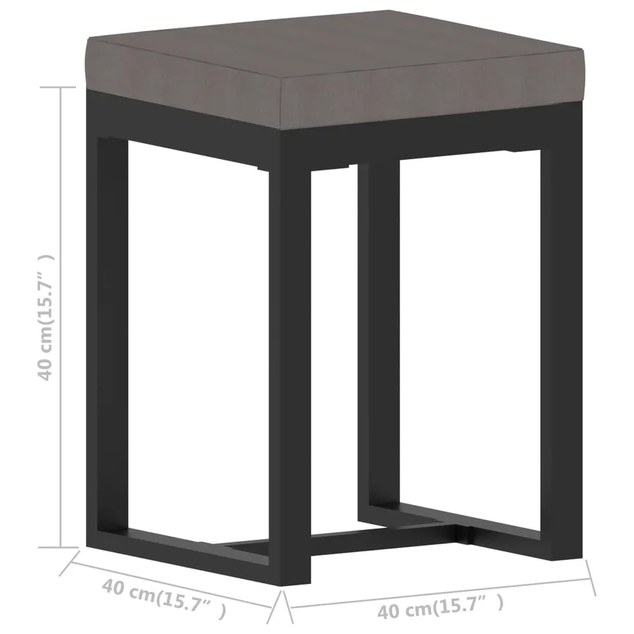 Salon de jardin 8 pcs avec coussins Résine tressée Anthracite - 15
