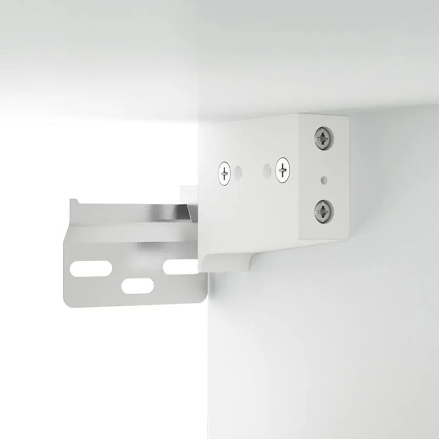 Meuble TV mural Blanc 100x34,5x40 cm - 7