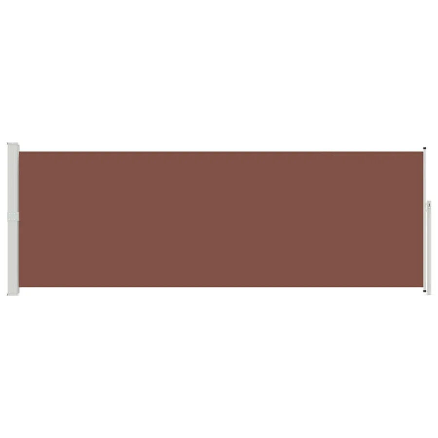 Auvent latéral rétractable 160 x 500 cm Marron - 4