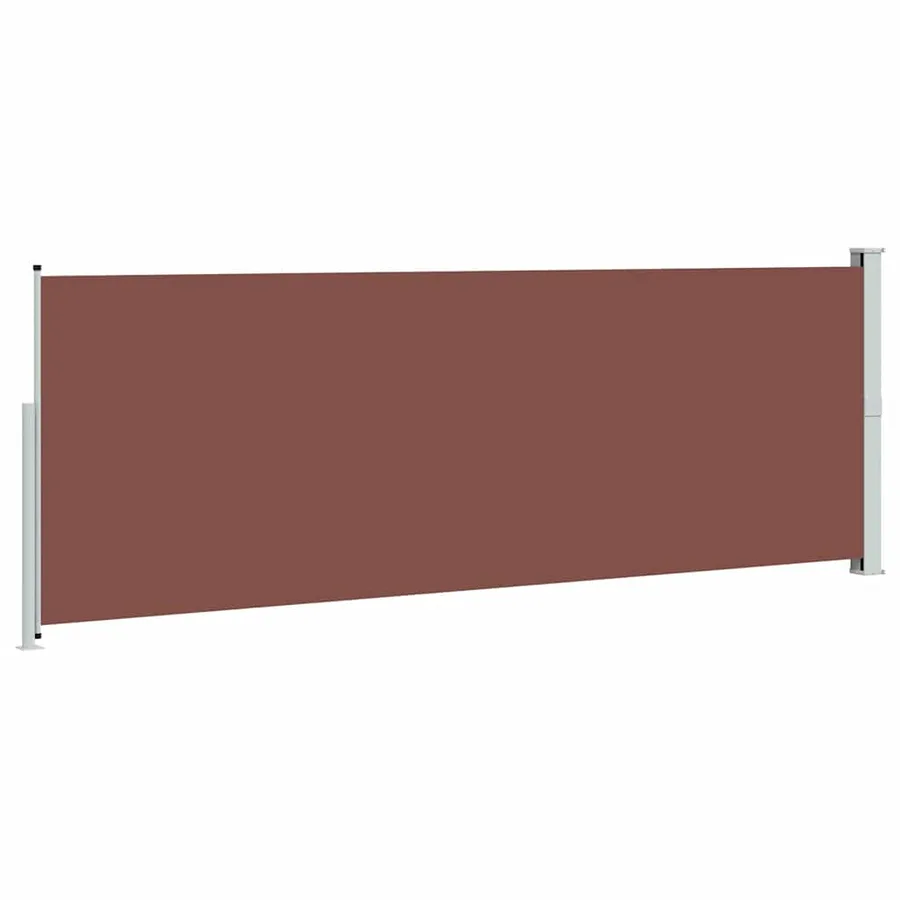Auvent latéral rétractable 160 x 500 cm Marron - 6