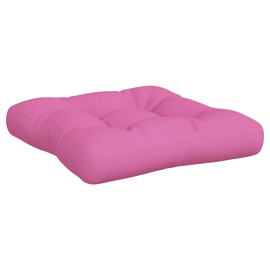 Coussins de palette lot de 3 rose tissu Oxford - 5