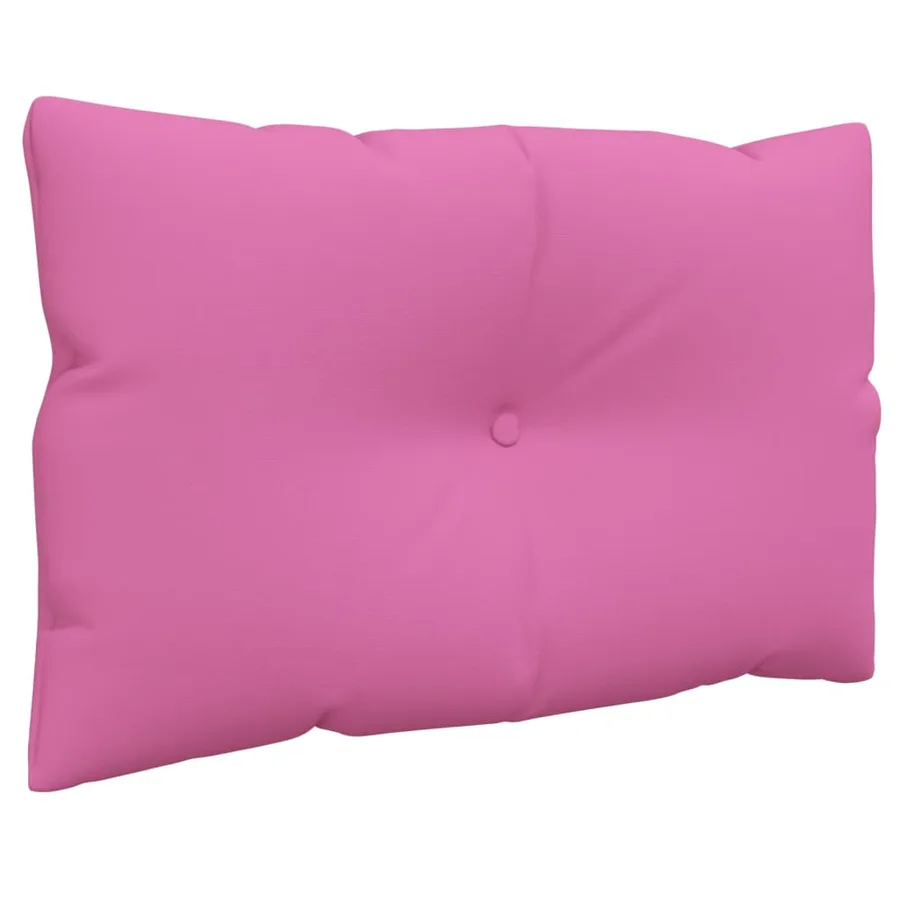 Coussins de palette lot de 3 rose tissu Oxford - 6