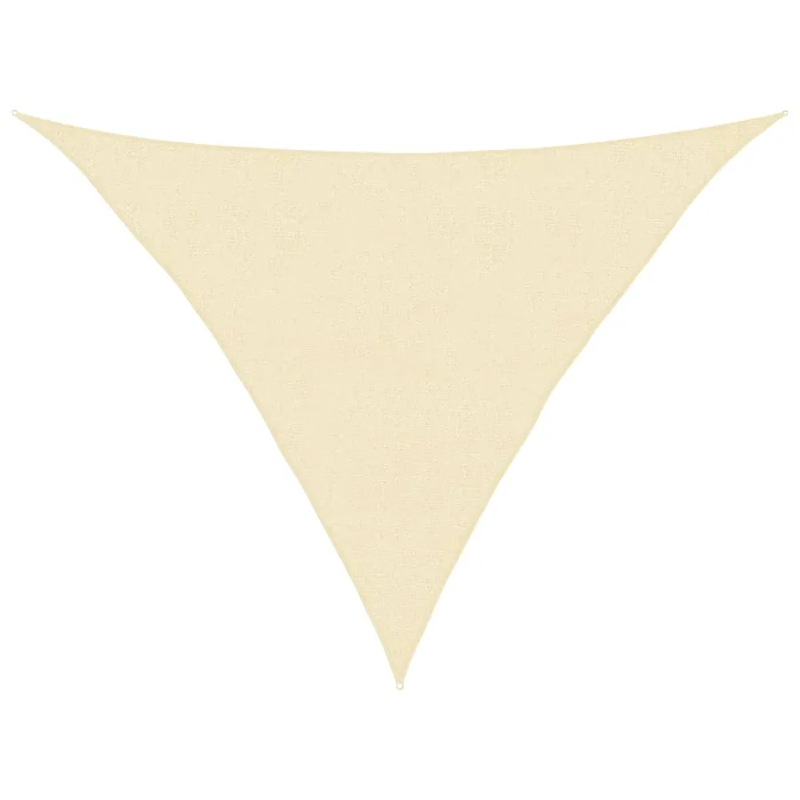 Voile d'ombrage 160 g/m² Crème 2,5x2,5x3,5 m PEHD - 2