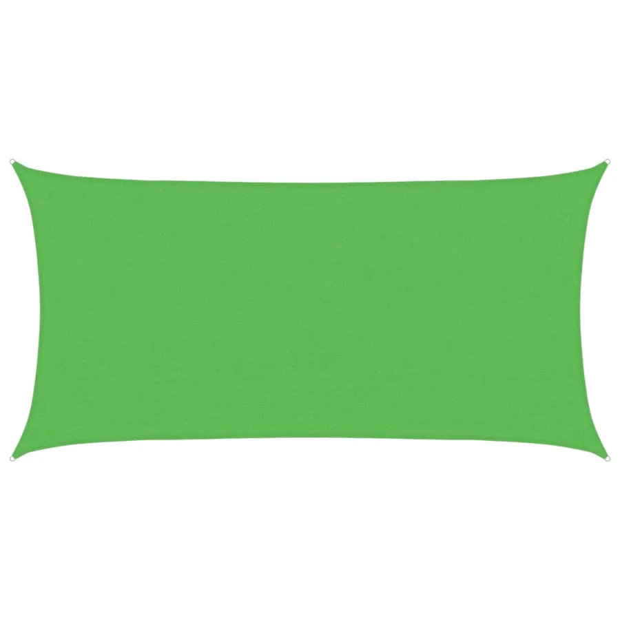 Voile d'ombrage 160 g/m² Vert clair 2x4 m PEHD - 2