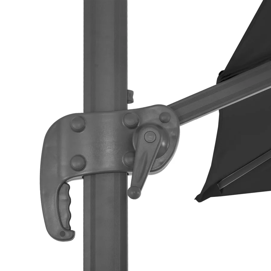 Parasol de jardin avec base portable anthracite - 6