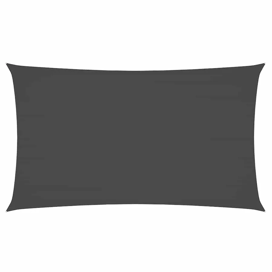 Voile de parasol tissu oxford rectangulaire 2x4,5 m anthracite - 2